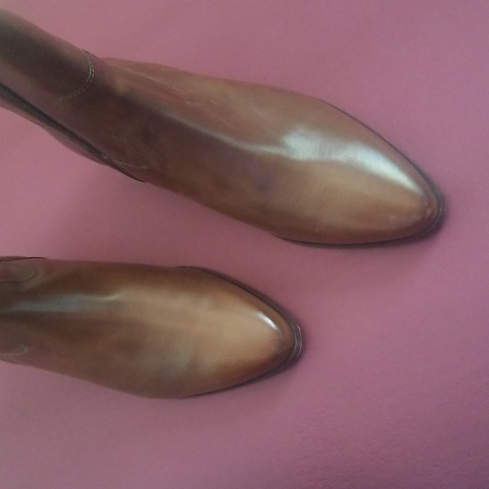 Frye Cognac Ankle Boots